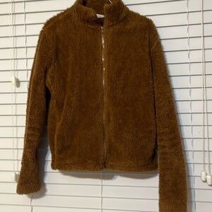 Teddy bear fleece Sherpa full zip jacket